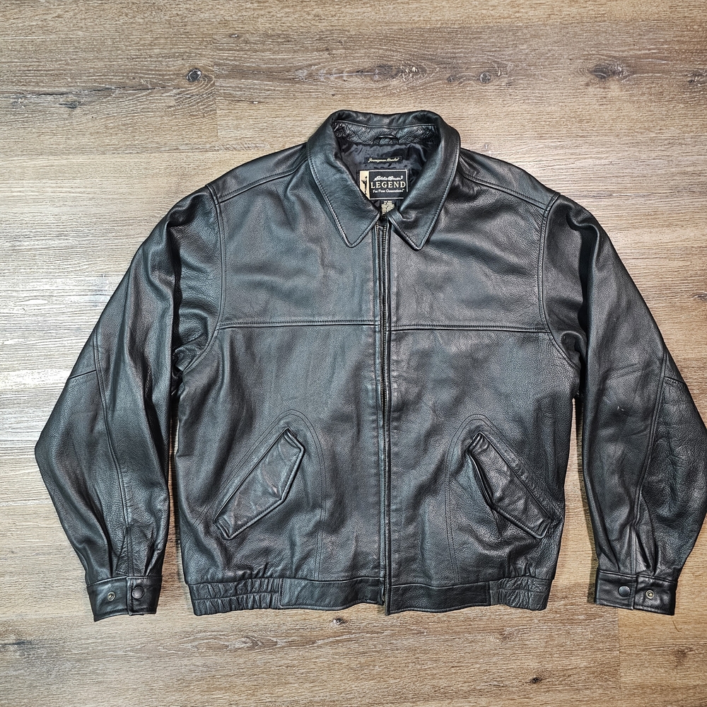 Eddie Bauer Journeyman Bomber Leather Jacket